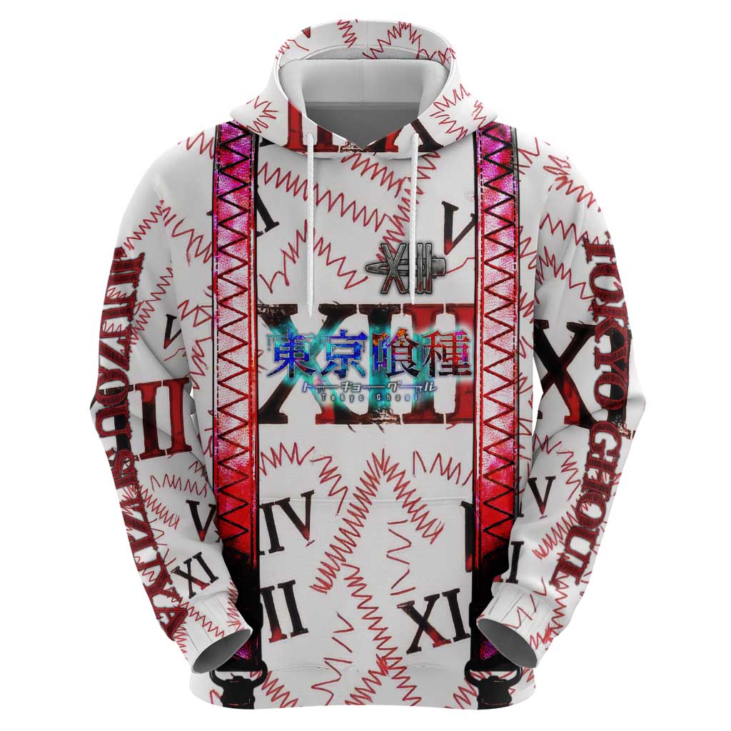 Juuzou Suzuya Tokyo Ghoul Zip Hoodie Grunge Anime Style with Roman Numeral Motif