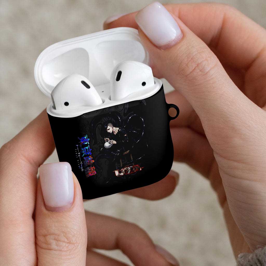 Uta Tokyo Ghoul AirPods Case Dark Urban Tattoo Style with Oni Mask Elements