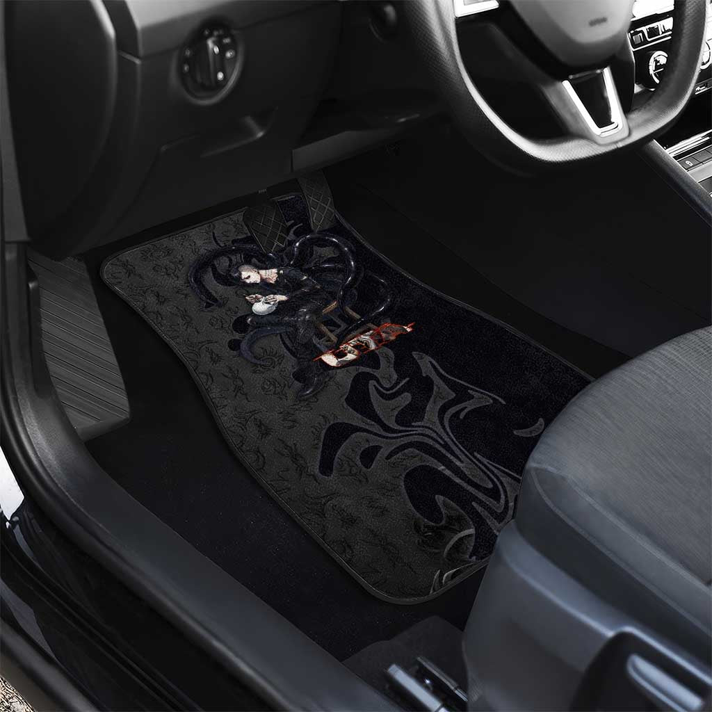 Uta Tokyo Ghoul Car Mats Dark Urban Tattoo Style with Oni Mask Elements