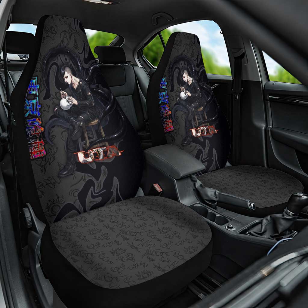 Uta Tokyo Ghoul Car Seat Cover Dark Urban Tattoo Style with Oni Mask Elements