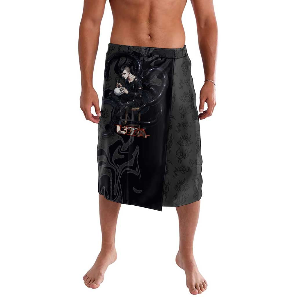 Uta Tokyo Ghoul Lavalava Dark Urban Tattoo Style with Oni Mask Elements
