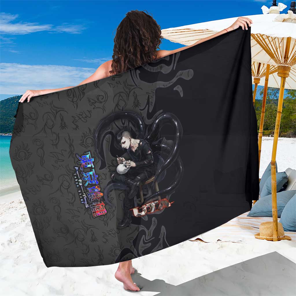 Uta Tokyo Ghoul Sarong Dark Urban Tattoo Style with Oni Mask Elements
