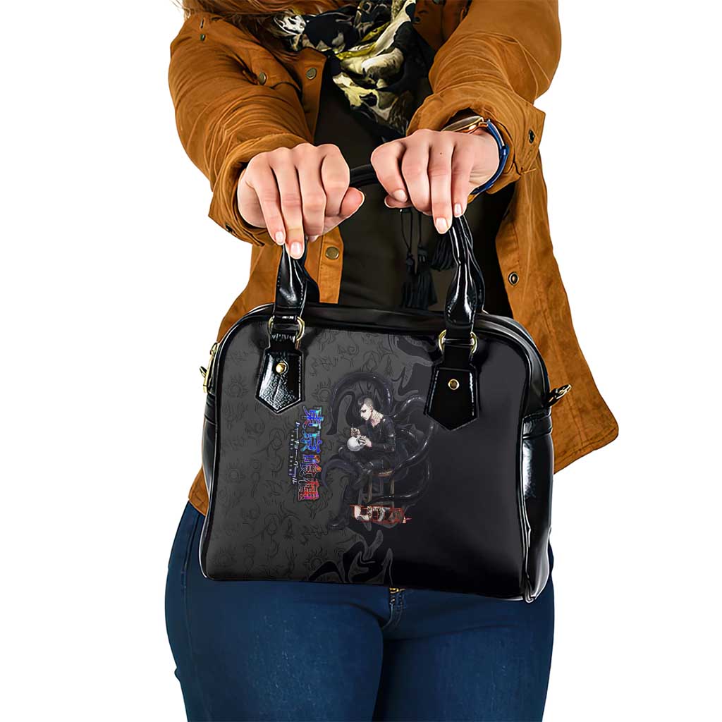 Uta Tokyo Ghoul Shoulder Handbag Dark Urban Tattoo Style with Oni Mask Elements