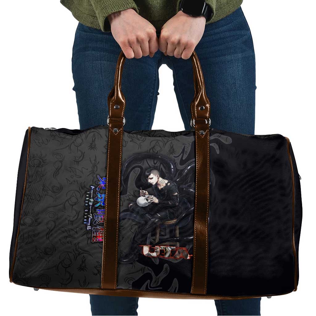 Uta Tokyo Ghoul Travel Bag Dark Urban Tattoo Style with Oni Mask Elements