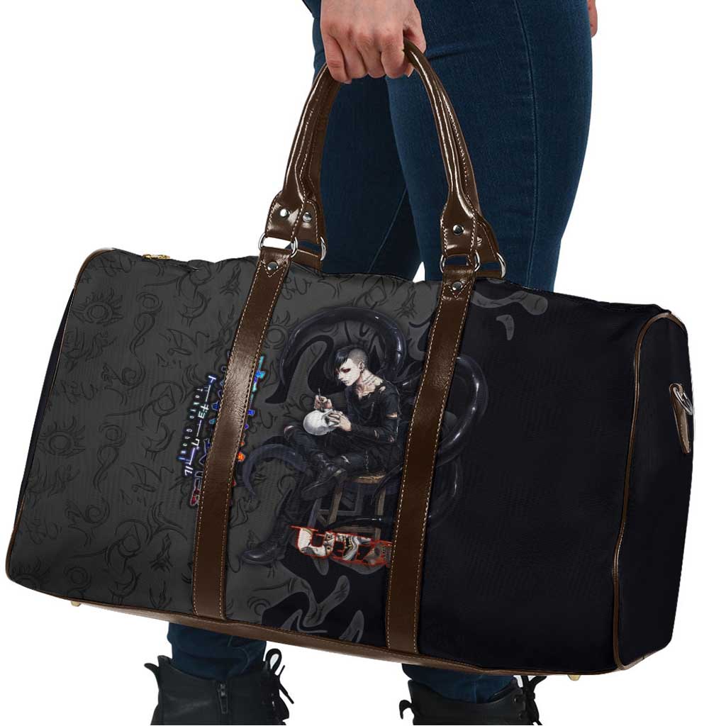 Uta Tokyo Ghoul Travel Bag Dark Urban Tattoo Style with Oni Mask Elements