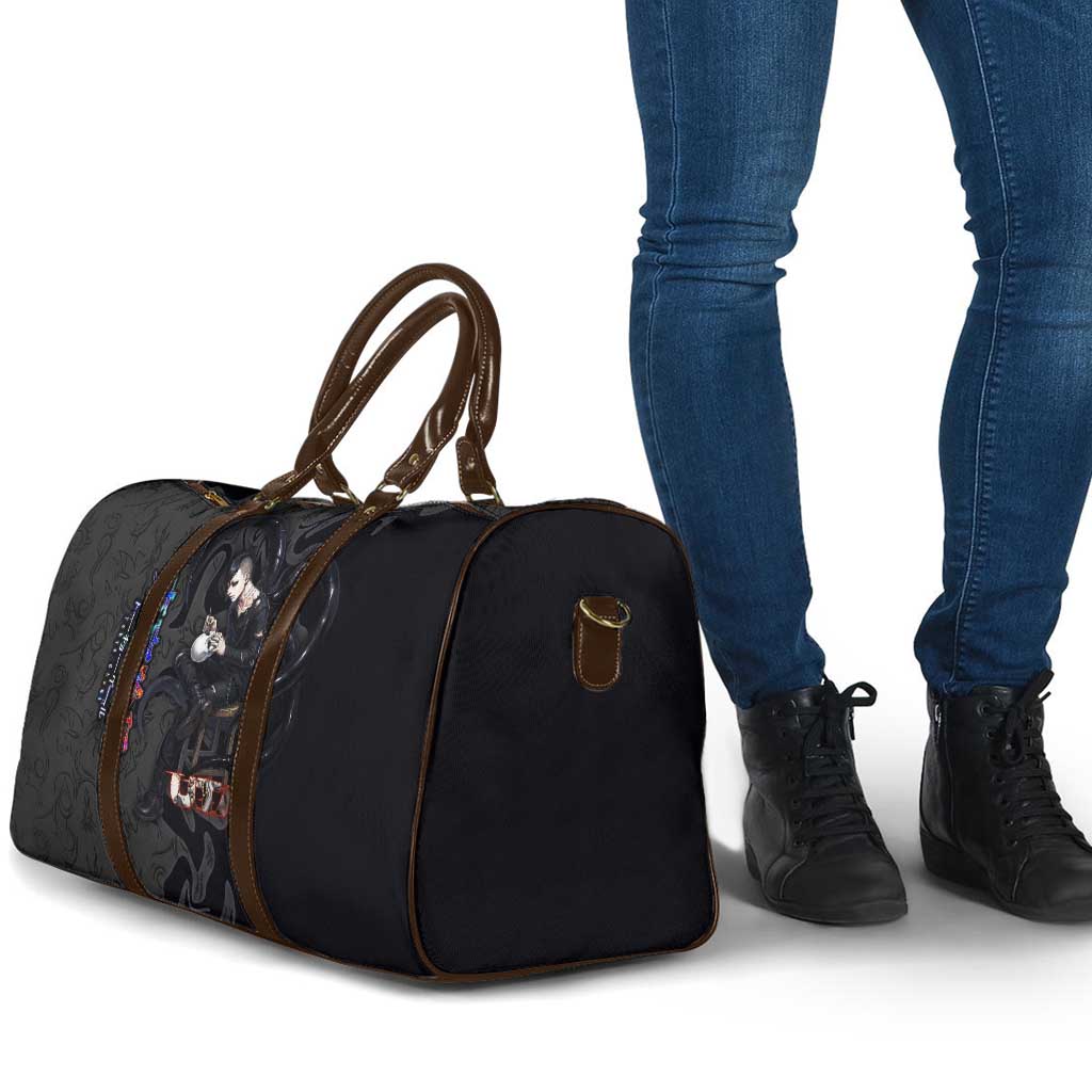 Uta Tokyo Ghoul Travel Bag Dark Urban Tattoo Style with Oni Mask Elements