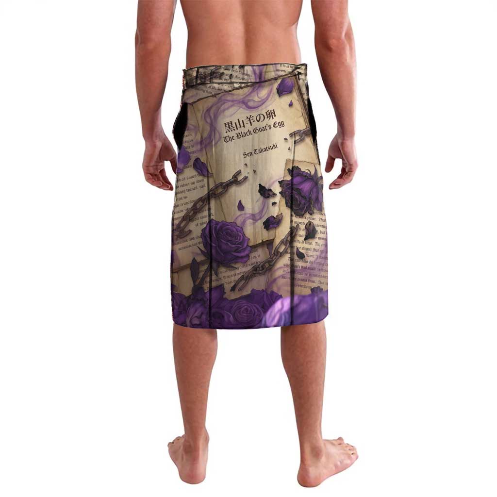 Rize Kamishiro Tokyo Ghoul Lavalava Gothic Collage Style with Newspaper and Purple Rose Motif