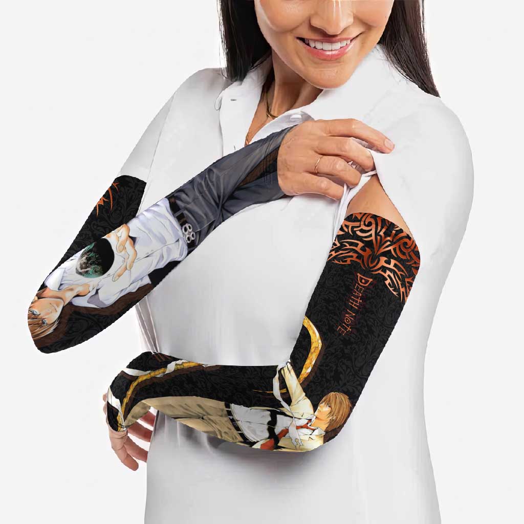 Light Yagami Death Note Arm Sleeves Tribal Anime Fusion Style