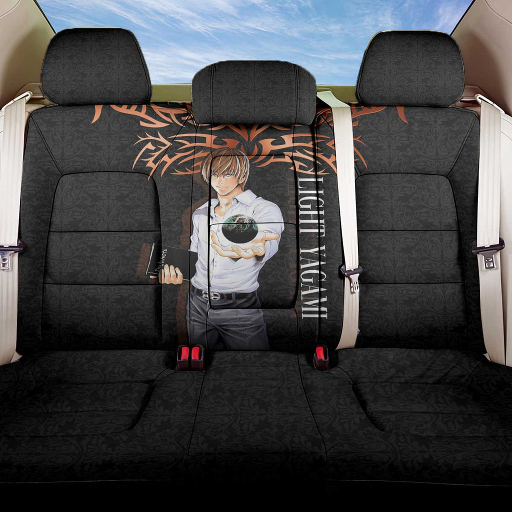 Light Yagami Death Note Back Car Seat Cover Tribal Anime Fusion Style