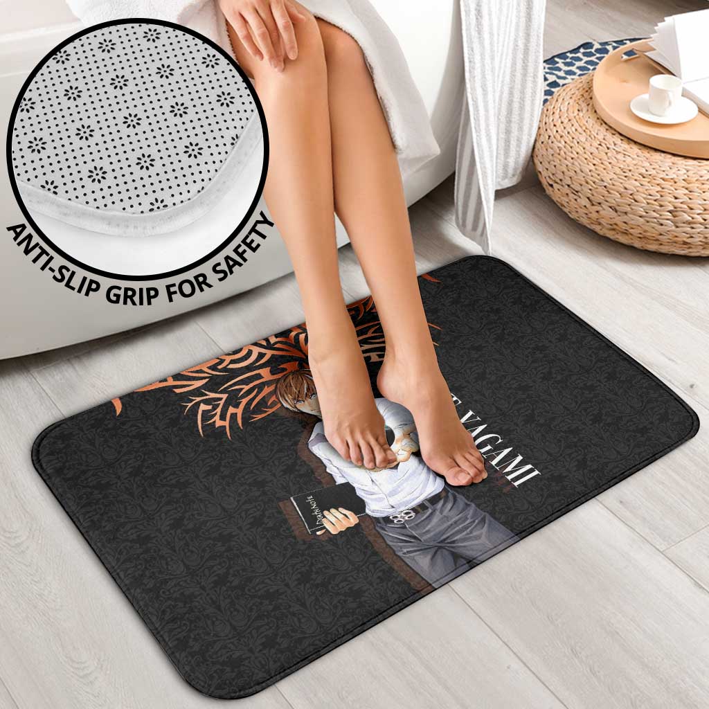 Light Yagami Death Note Bathroom Set Tribal Anime Fusion Style