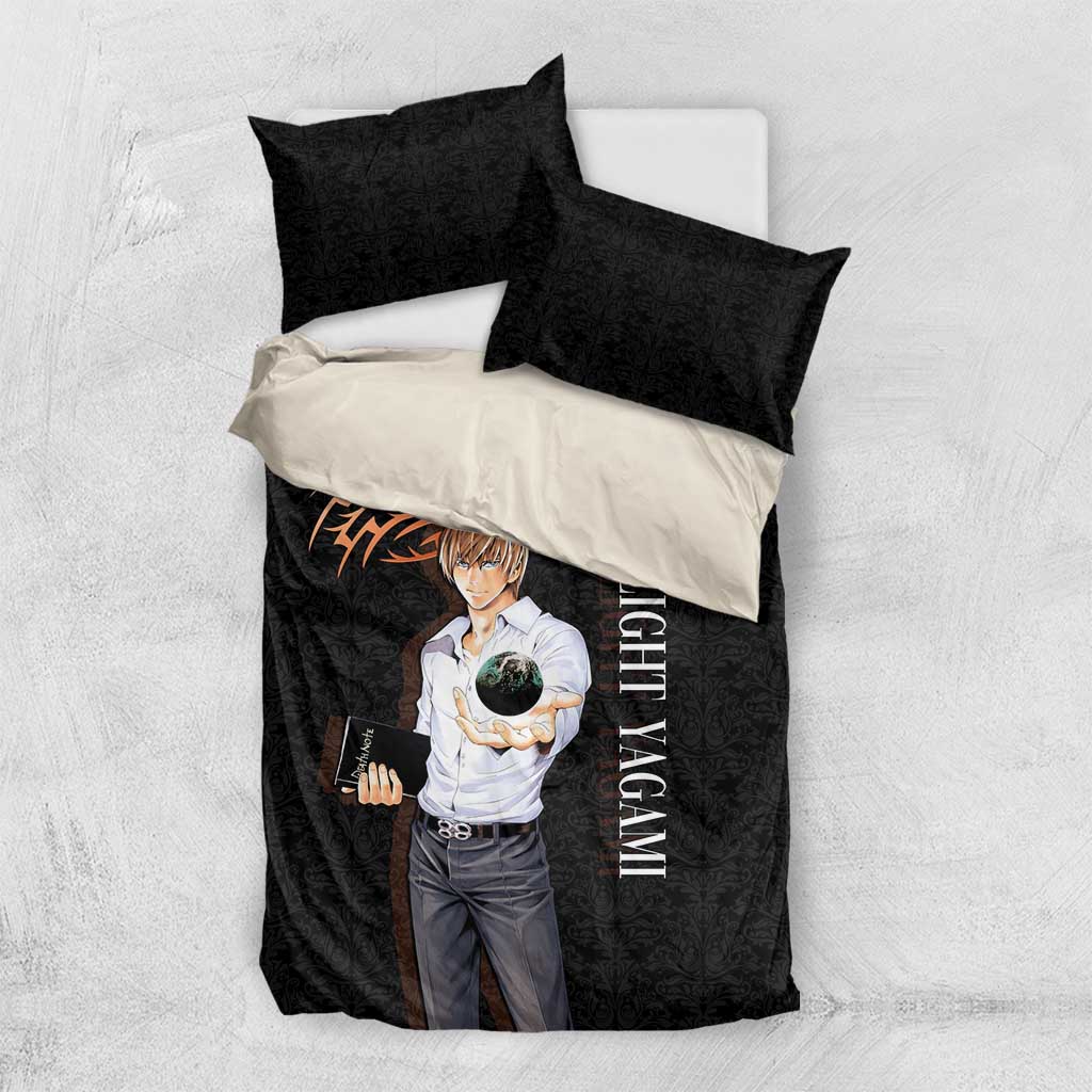 Light Yagami Death Note Bedding Set Tribal Anime Fusion Style