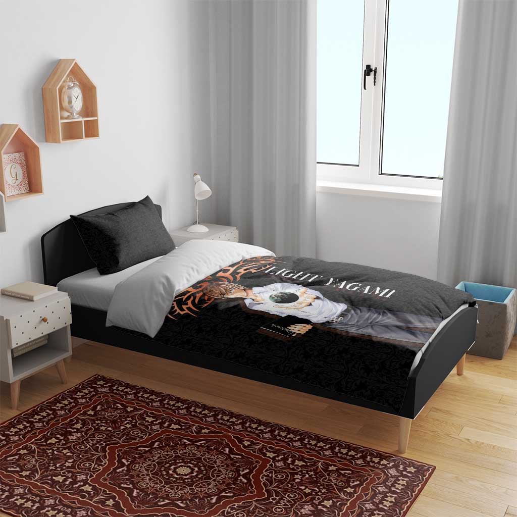 Light Yagami Death Note Bedding Set Tribal Anime Fusion Style