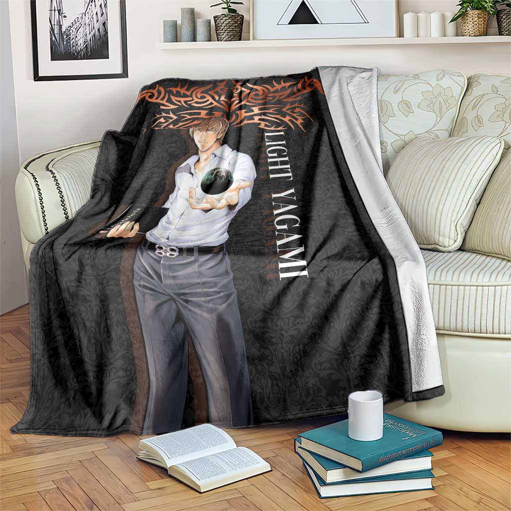 Light Yagami Death Note Blanket Tribal Anime Fusion Style