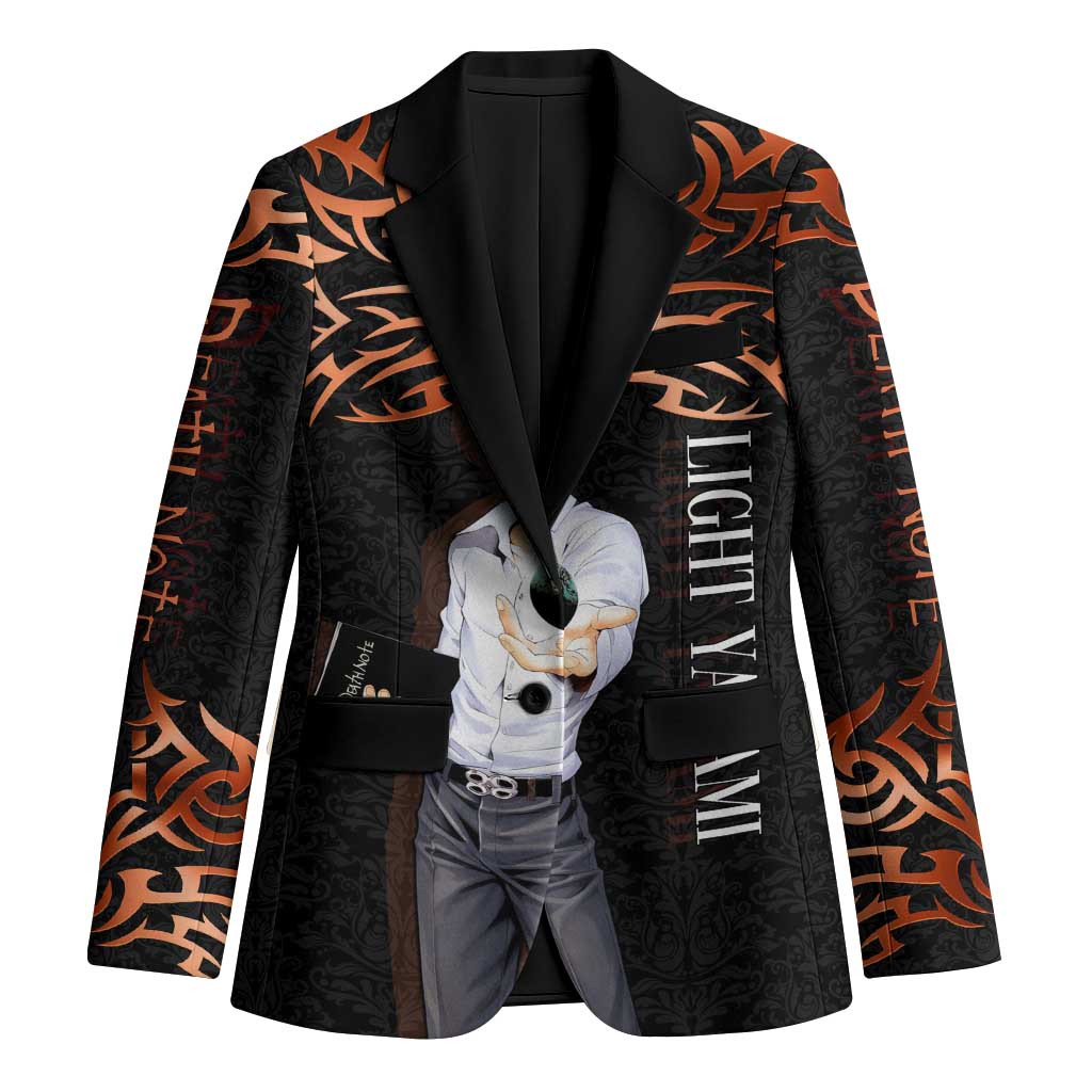 Light Yagami Death Note Blazer Tribal Anime Fusion Style