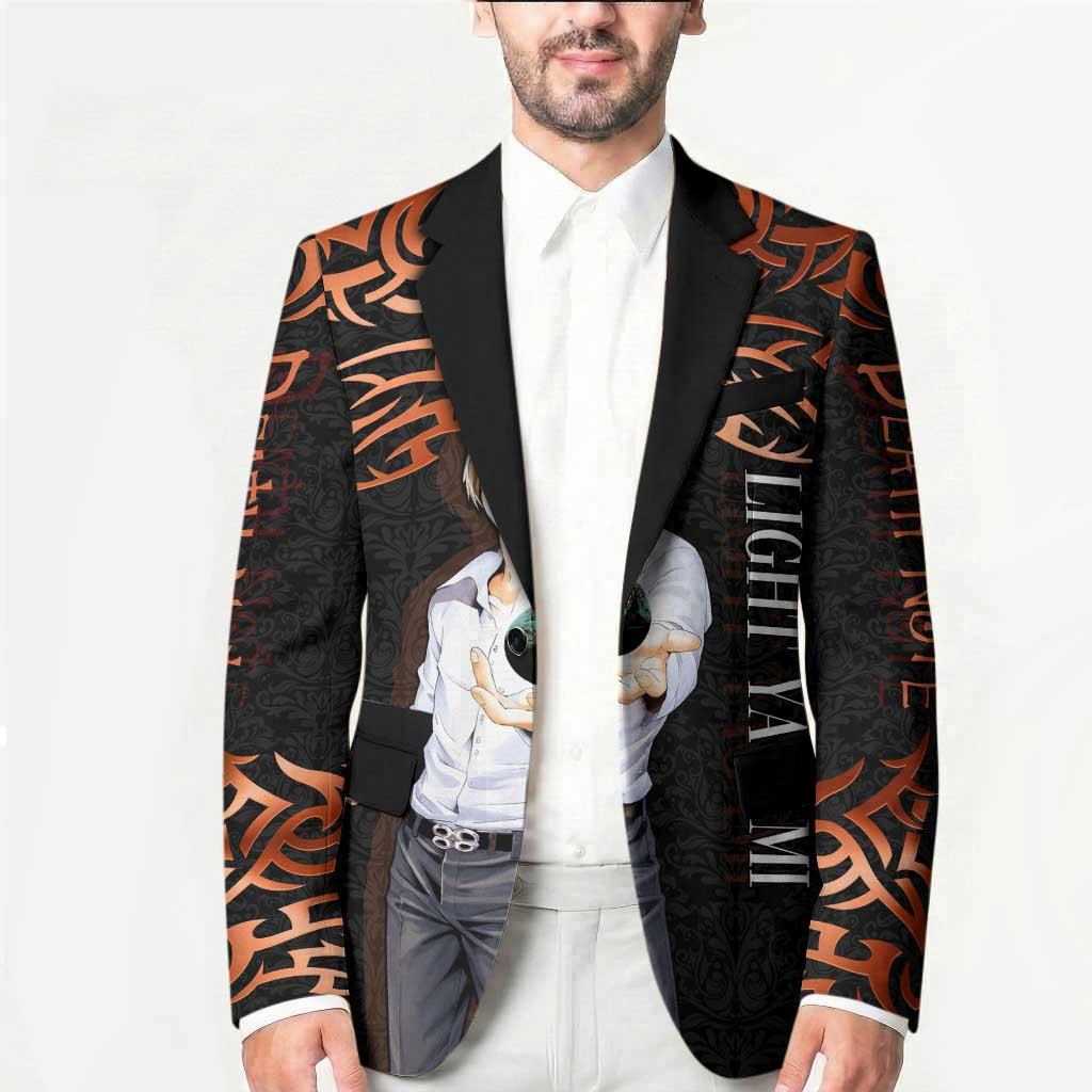 Light Yagami Death Note Blazer Tribal Anime Fusion Style