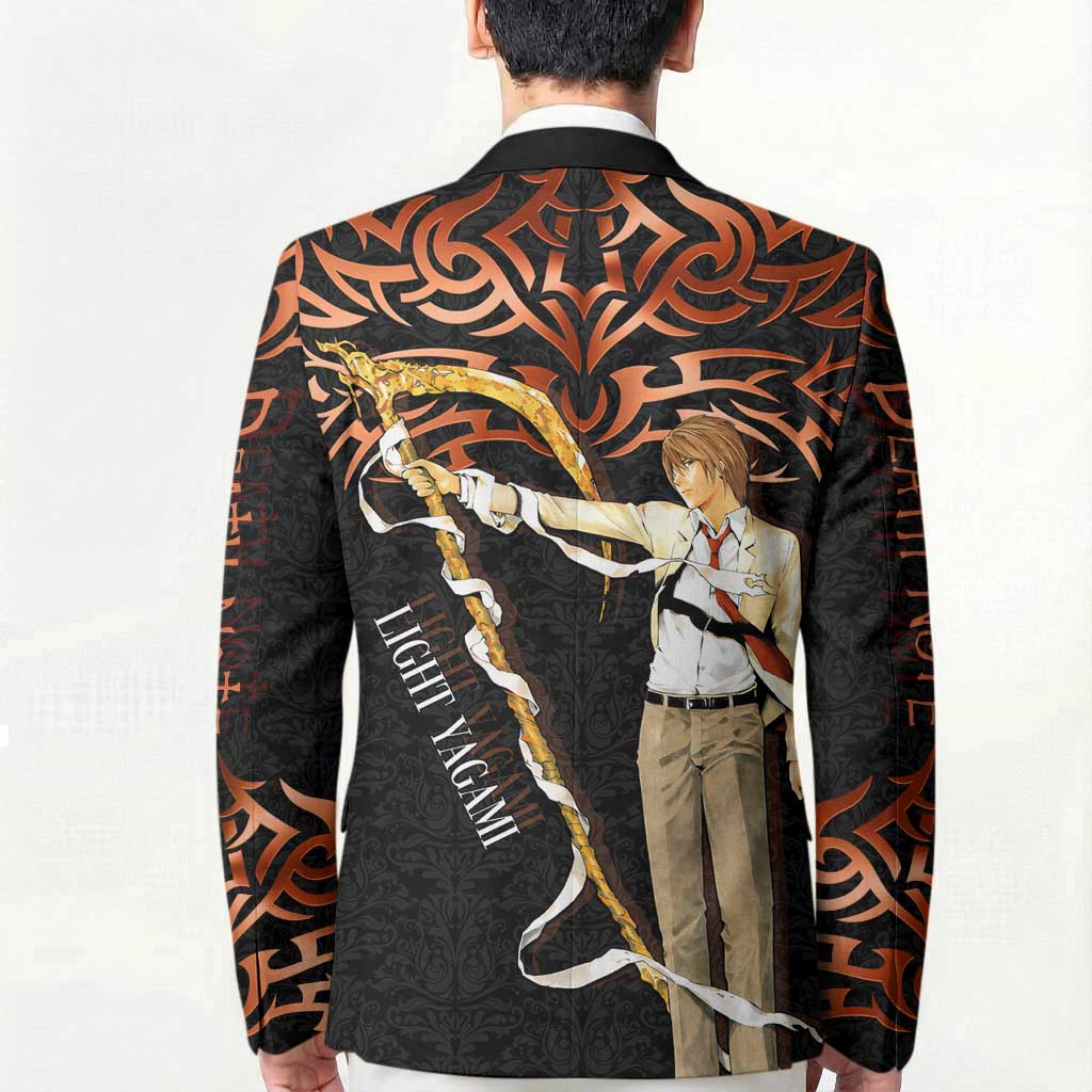 Light Yagami Death Note Blazer Tribal Anime Fusion Style