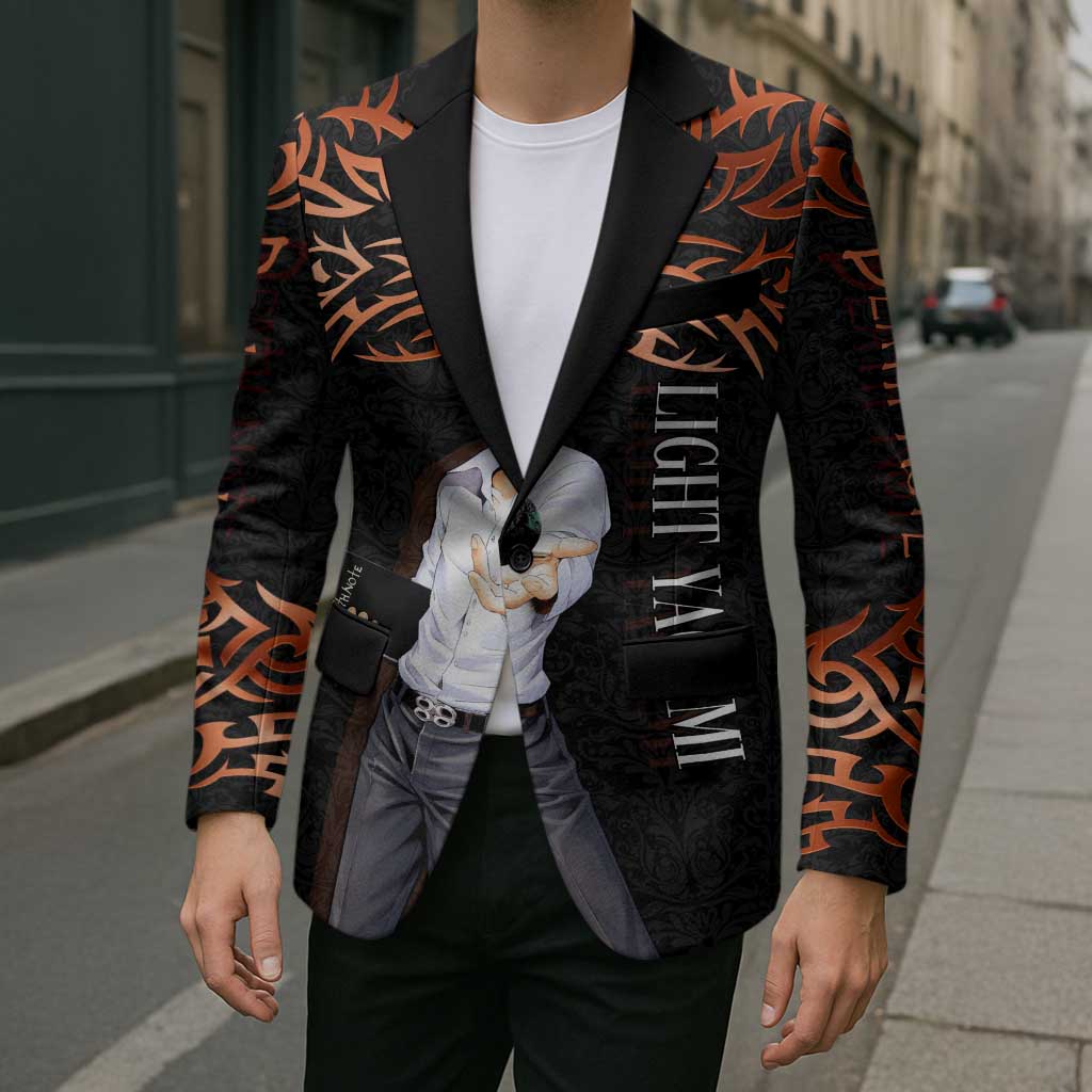 Light Yagami Death Note Blazer Tribal Anime Fusion Style
