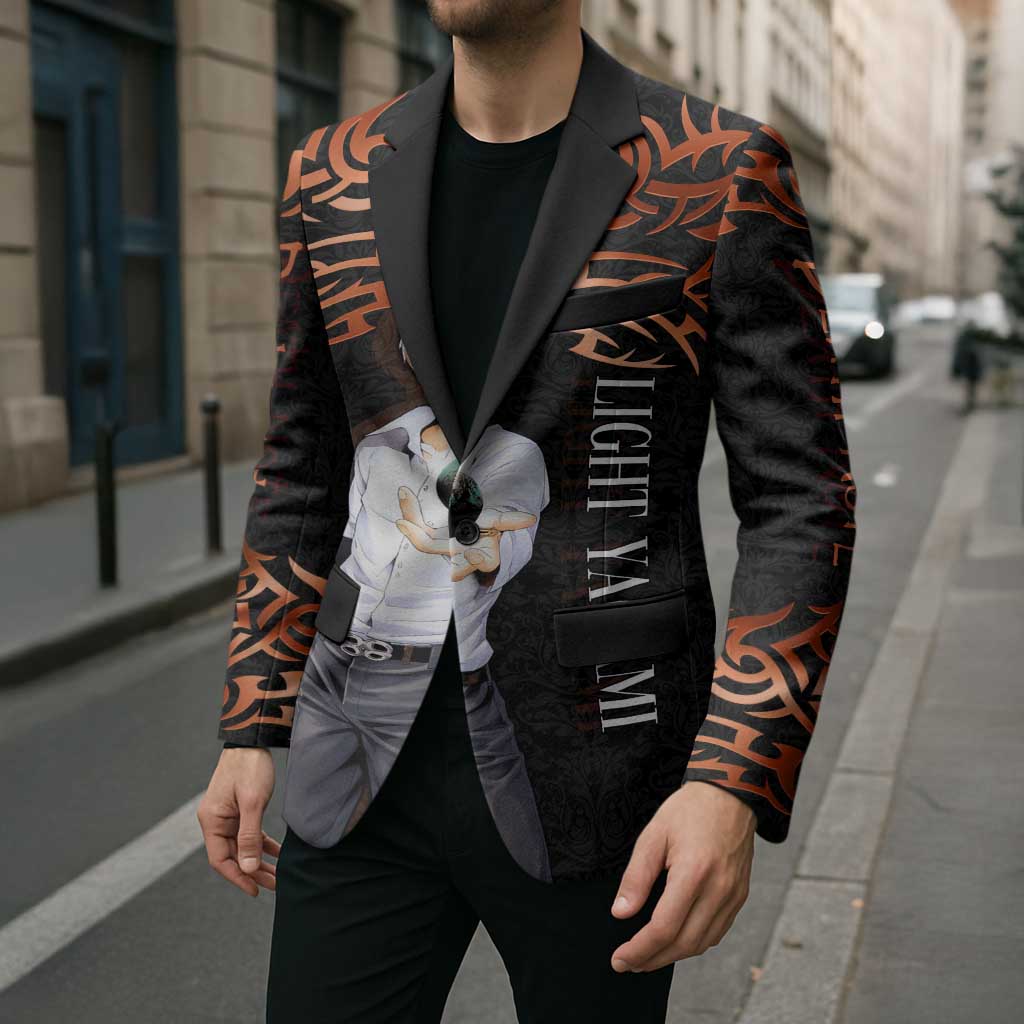 Light Yagami Death Note Blazer Tribal Anime Fusion Style