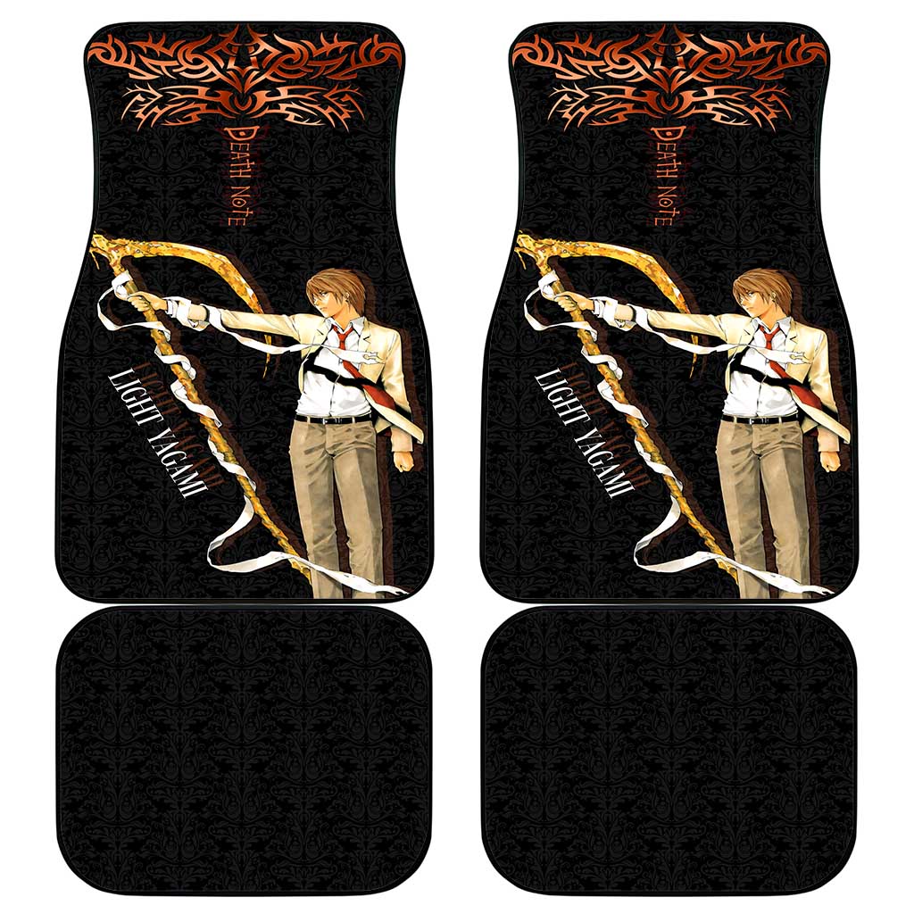 Light Yagami Death Note Car Mats Tribal Anime Fusion Style