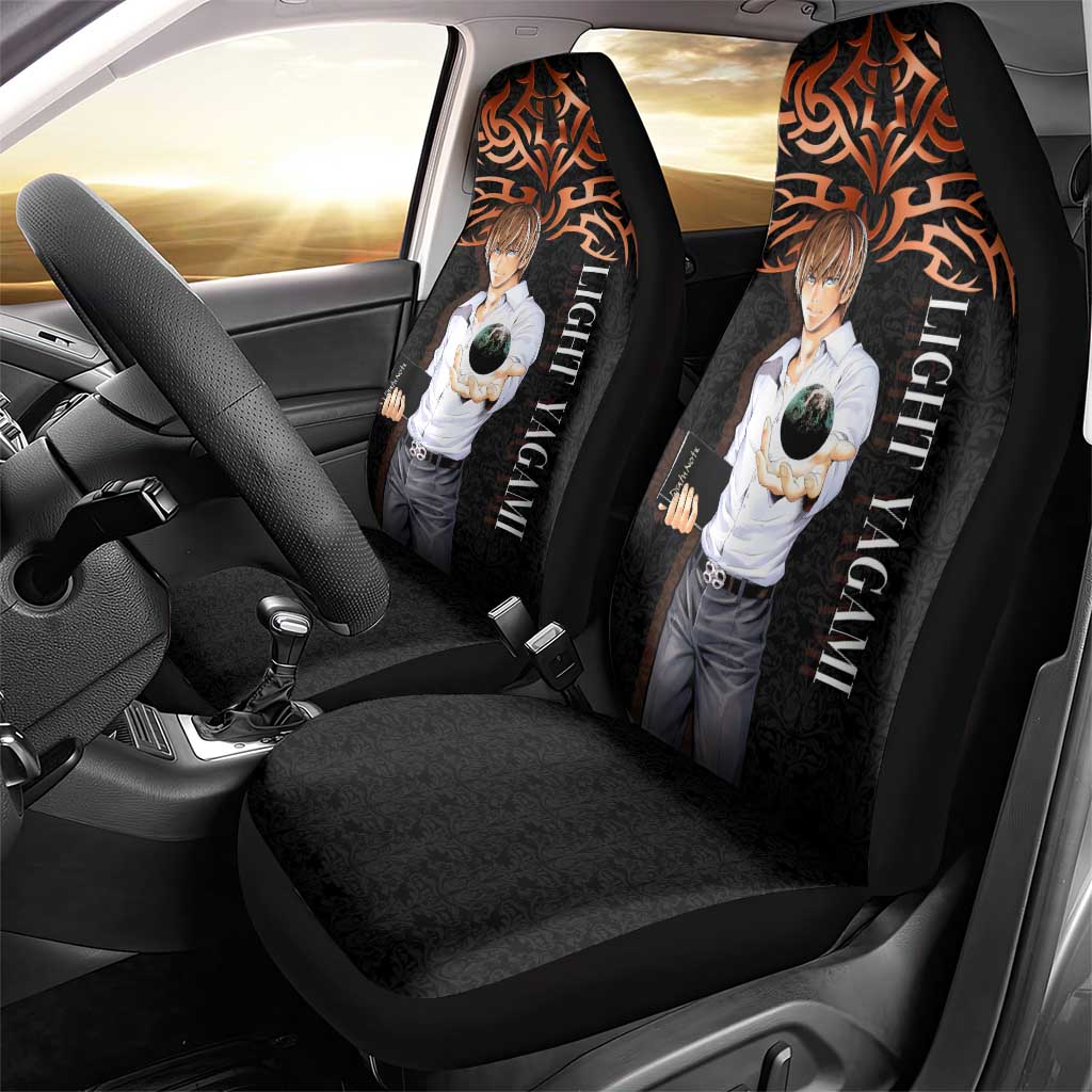 Light Yagami Death Note Car Seat Cover Tribal Anime Fusion Style