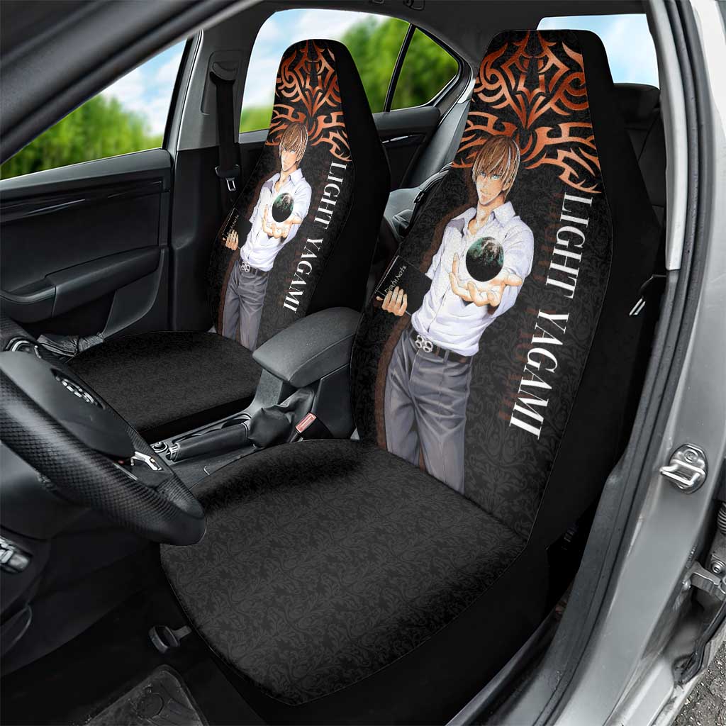 Light Yagami Death Note Car Seat Cover Tribal Anime Fusion Style