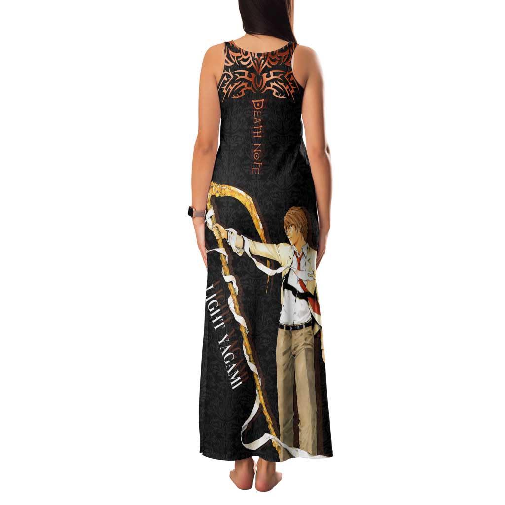 Light Yagami Death Note Family Matching Tank Maxi Dress and Hawaiian Shirt Tribal Anime Fusion Style