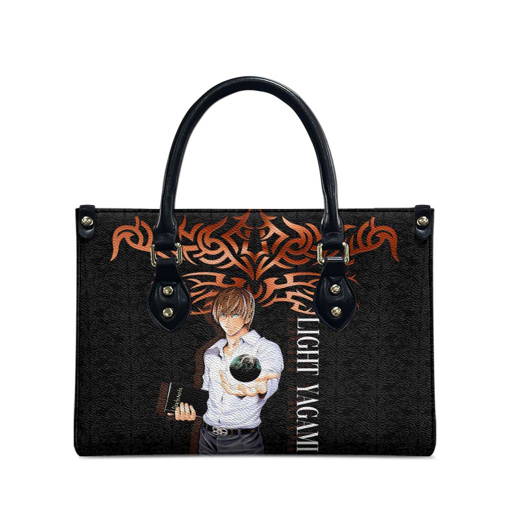 Light Yagami Death Note Leather Bag Tribal Anime Fusion Style
