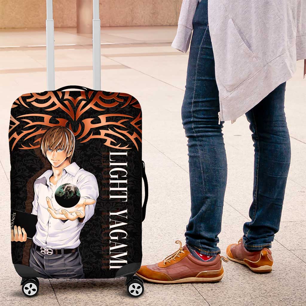 Light Yagami Death Note Luggage Cover Tribal Anime Fusion Style