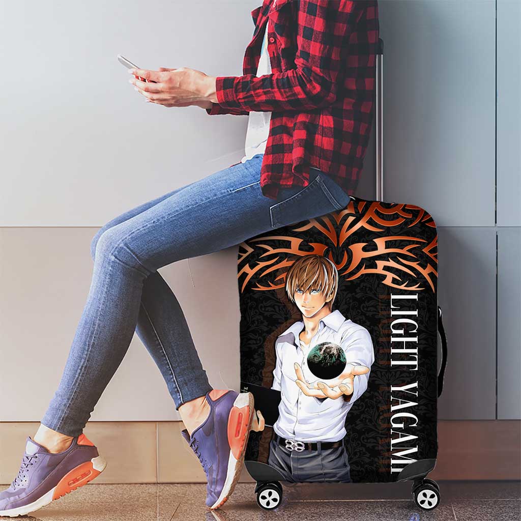Light Yagami Death Note Luggage Cover Tribal Anime Fusion Style