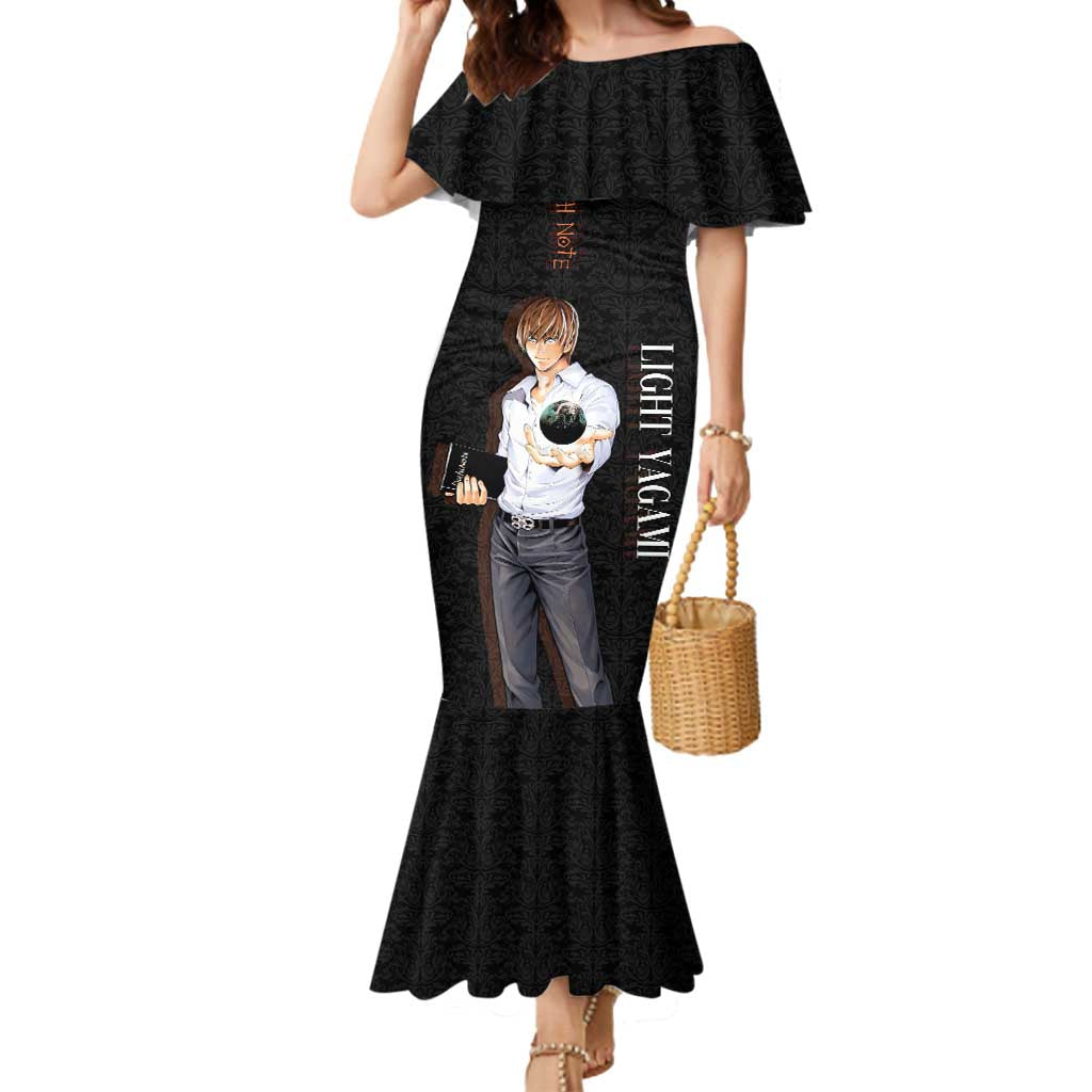 Light Yagami Death Note Mermaid Dress Tribal Anime Fusion Style