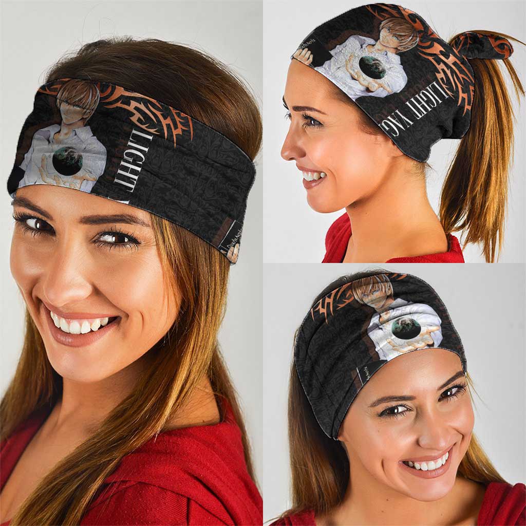 Light Yagami Death Note Neck Gaiter Tribal Anime Fusion Style
