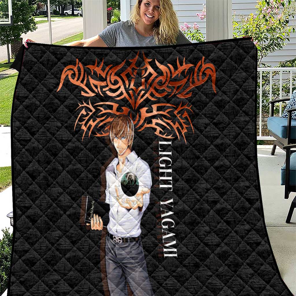 Light Yagami Death Note Quilt Tribal Anime Fusion Style