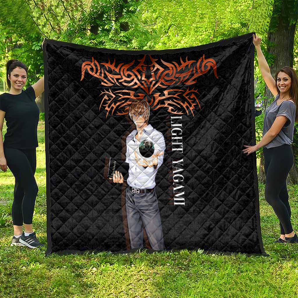 Light Yagami Death Note Quilt Tribal Anime Fusion Style