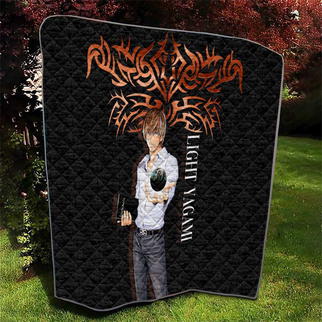 Light Yagami Death Note Quilt Tribal Anime Fusion Style