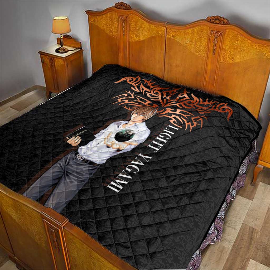 Light Yagami Death Note Quilt Tribal Anime Fusion Style