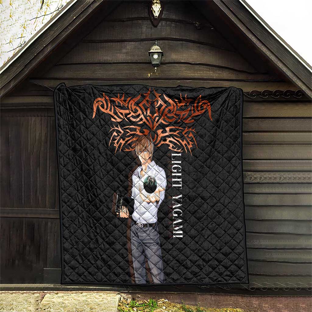 Light Yagami Death Note Quilt Tribal Anime Fusion Style