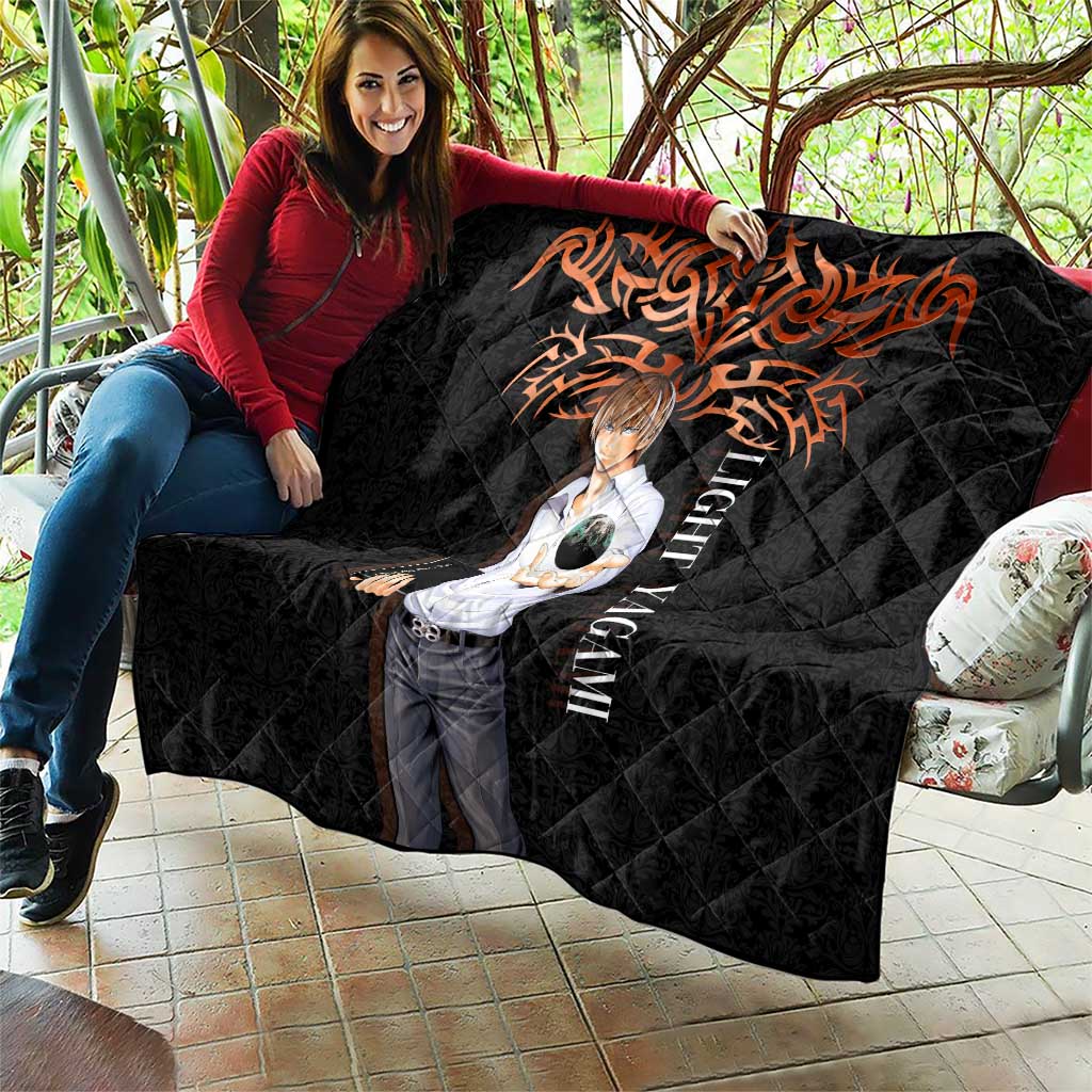 Light Yagami Death Note Quilt Tribal Anime Fusion Style