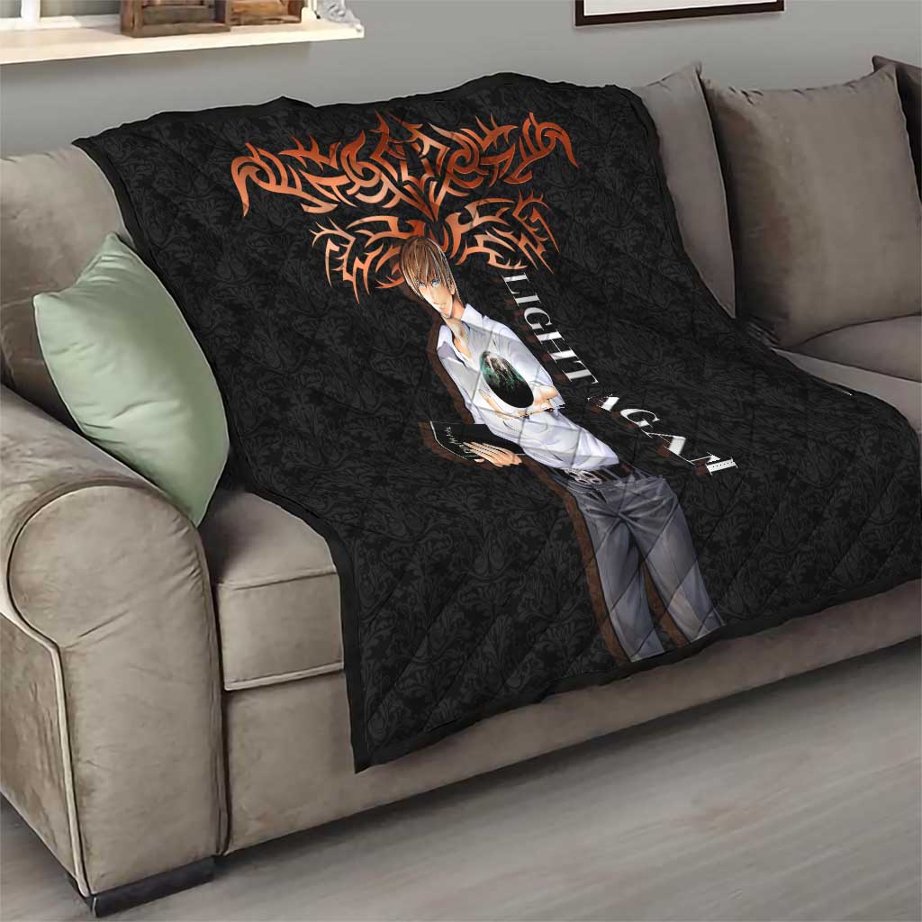Light Yagami Death Note Quilt Tribal Anime Fusion Style