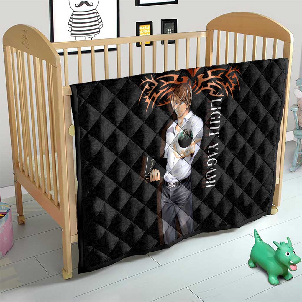 Light Yagami Death Note Quilt Tribal Anime Fusion Style
