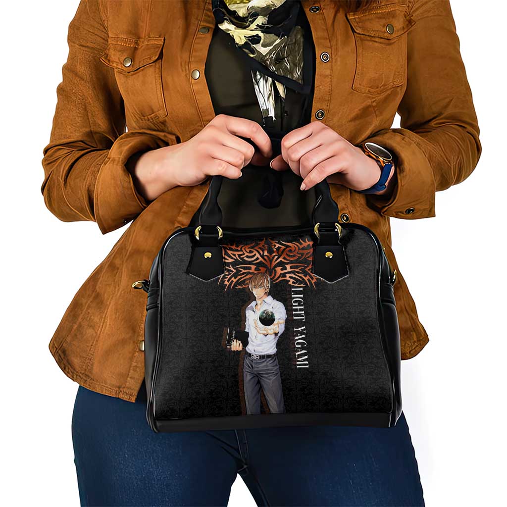 Light Yagami Death Note Shoulder Handbag Tribal Anime Fusion Style