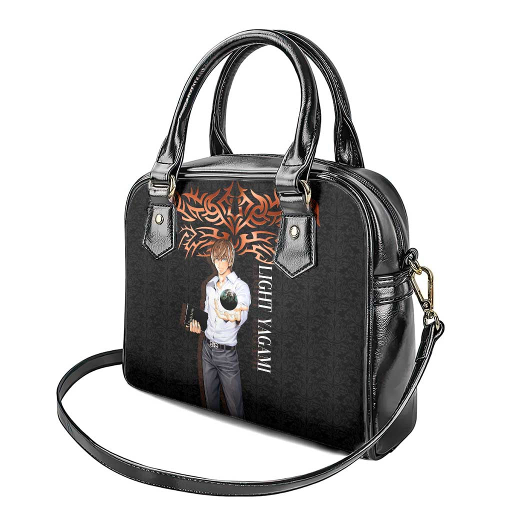 Light Yagami Death Note Shoulder Handbag Tribal Anime Fusion Style