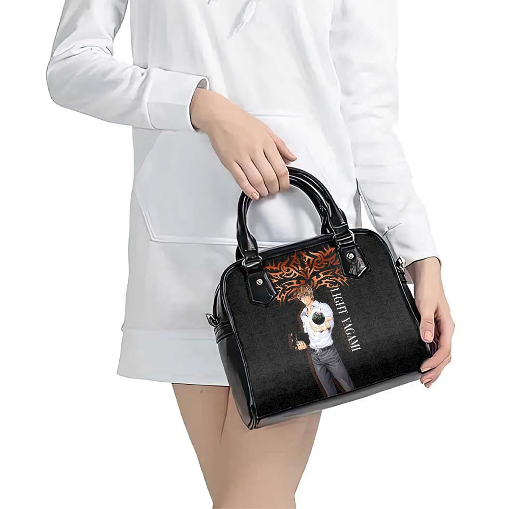 Light Yagami Death Note Shoulder Handbag Tribal Anime Fusion Style