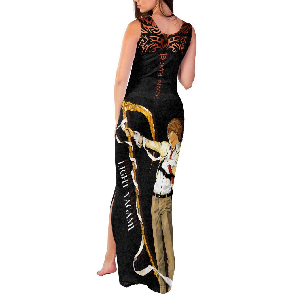 Light Yagami Death Note Tank Maxi Dress Tribal Anime Fusion Style