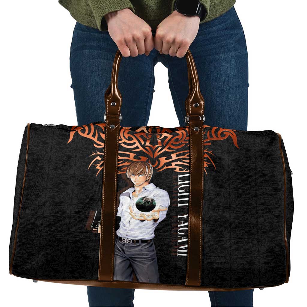Light Yagami Death Note Travel Bag Tribal Anime Fusion Style