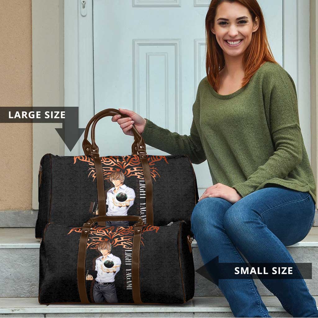 Light Yagami Death Note Travel Bag Tribal Anime Fusion Style