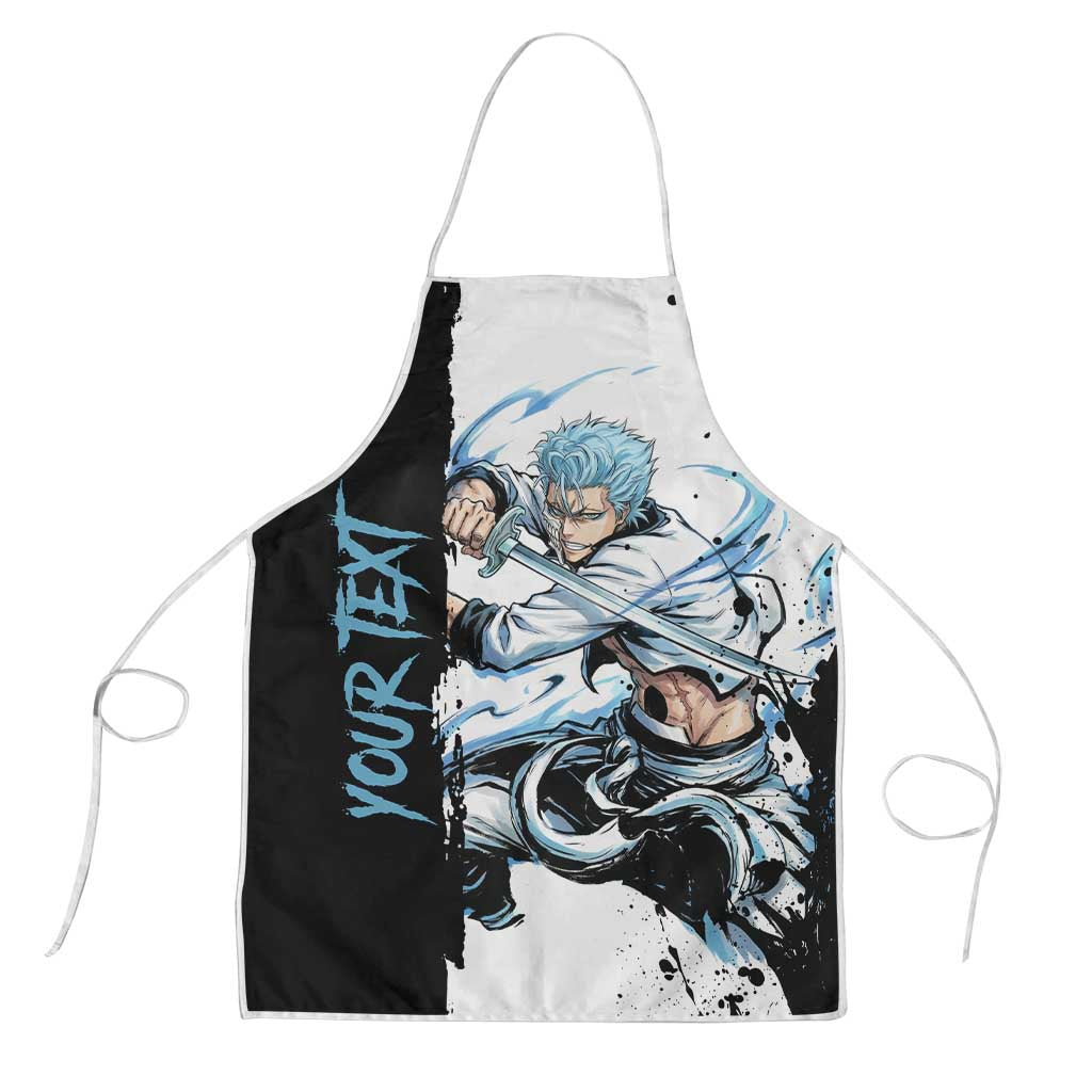 Personalized Grimmjow Jaegerjaquez Apron Ink Splash Anime Brush Style