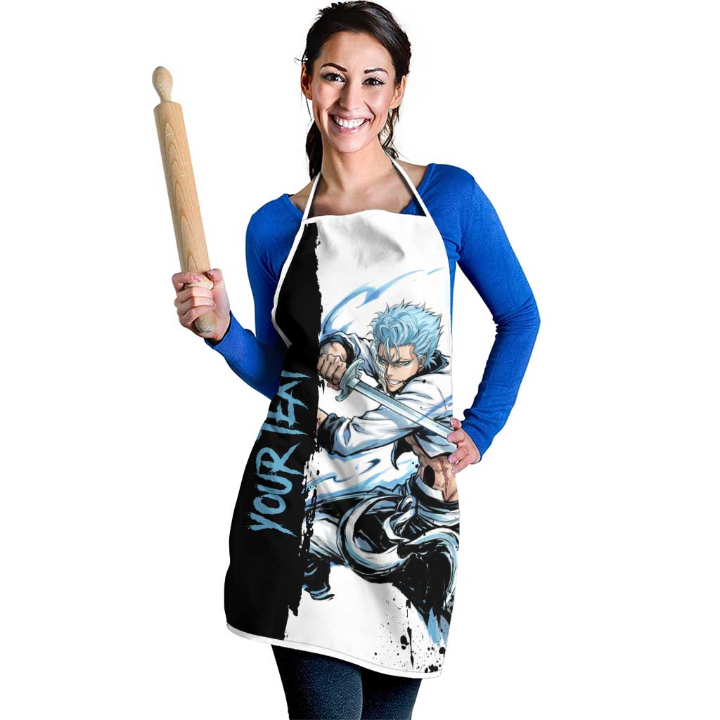 Personalized Grimmjow Jaegerjaquez Apron Ink Splash Anime Brush Style