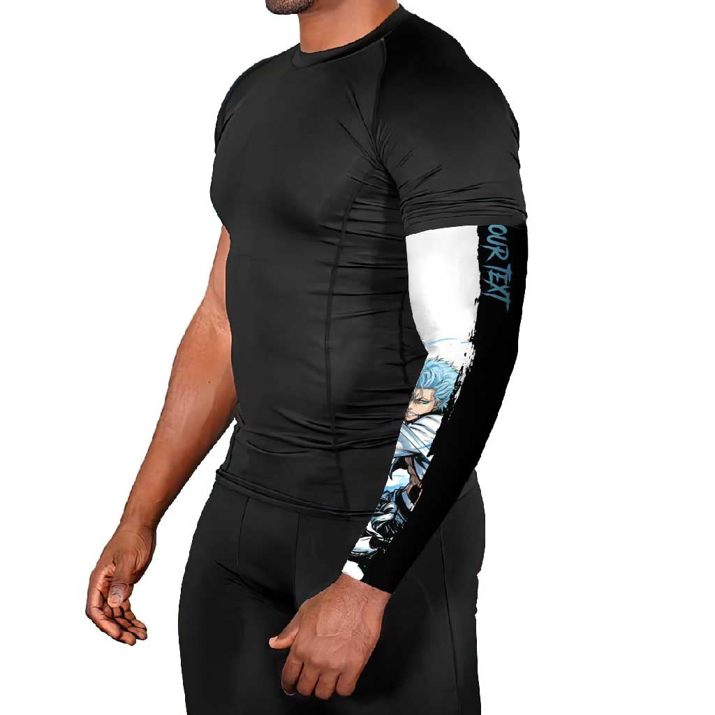 Personalized Grimmjow Jaegerjaquez Arm Sleeves Ink Splash Anime Brush Style