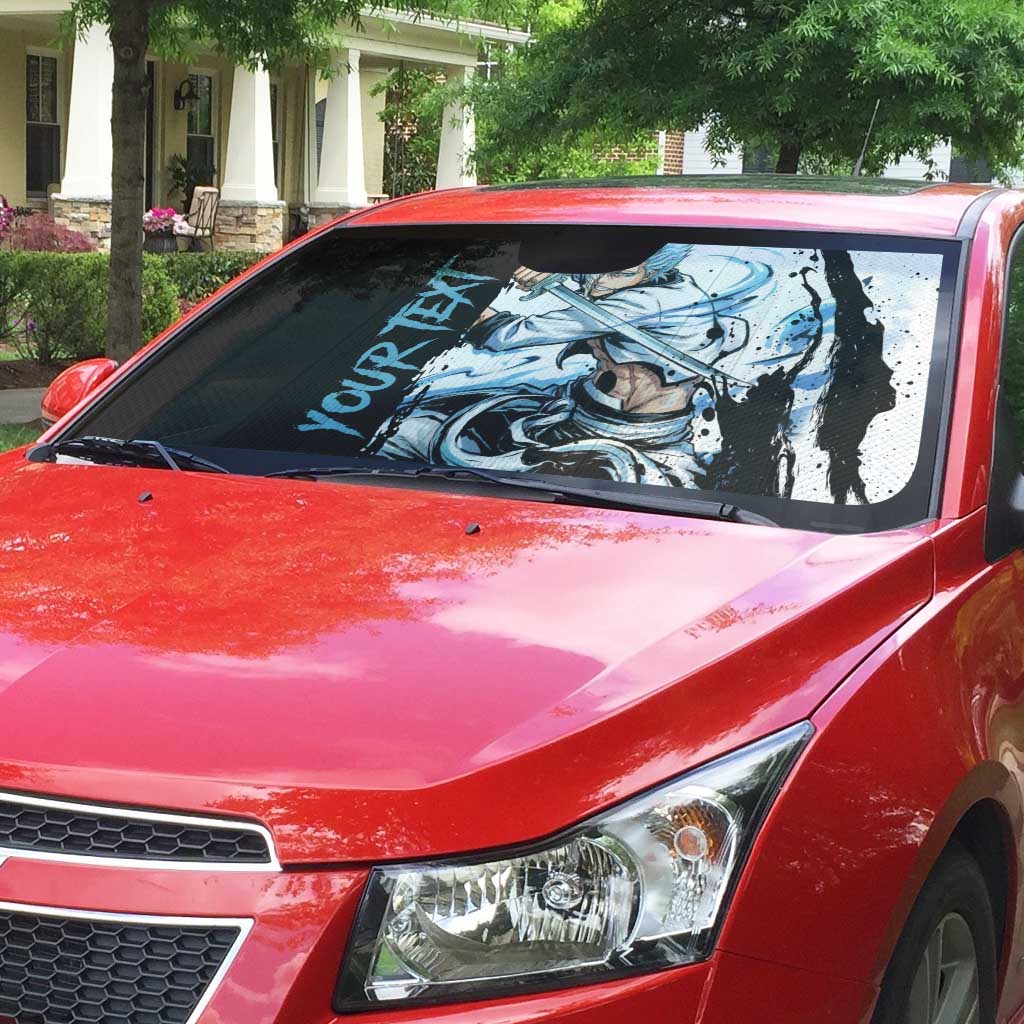 Personalized Grimmjow Jaegerjaquez Auto Sun Shade Ink Splash Anime Brush Style
