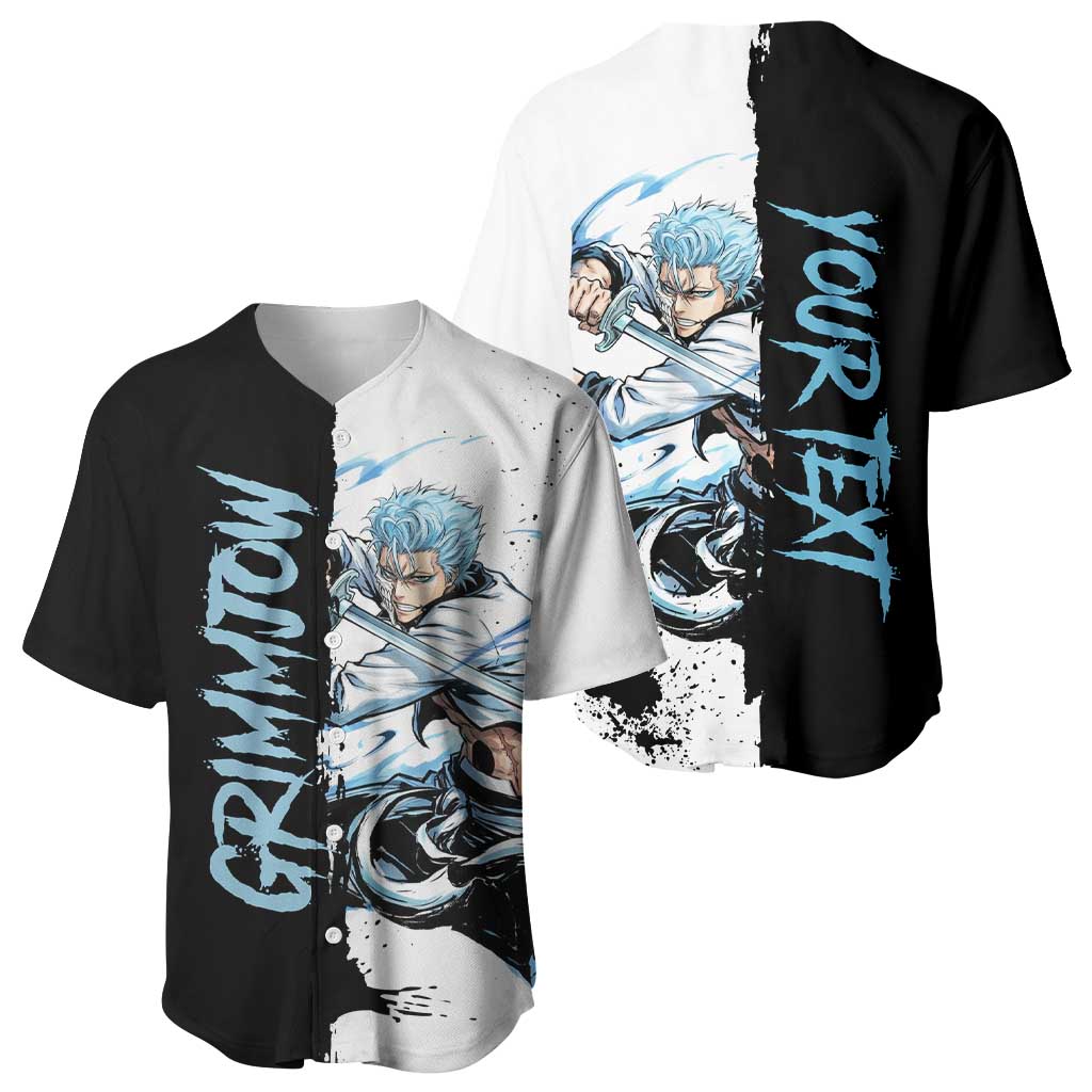 Personalized Grimmjow Jaegerjaquez Baseball Jersey Ink Splash Anime Brush Style